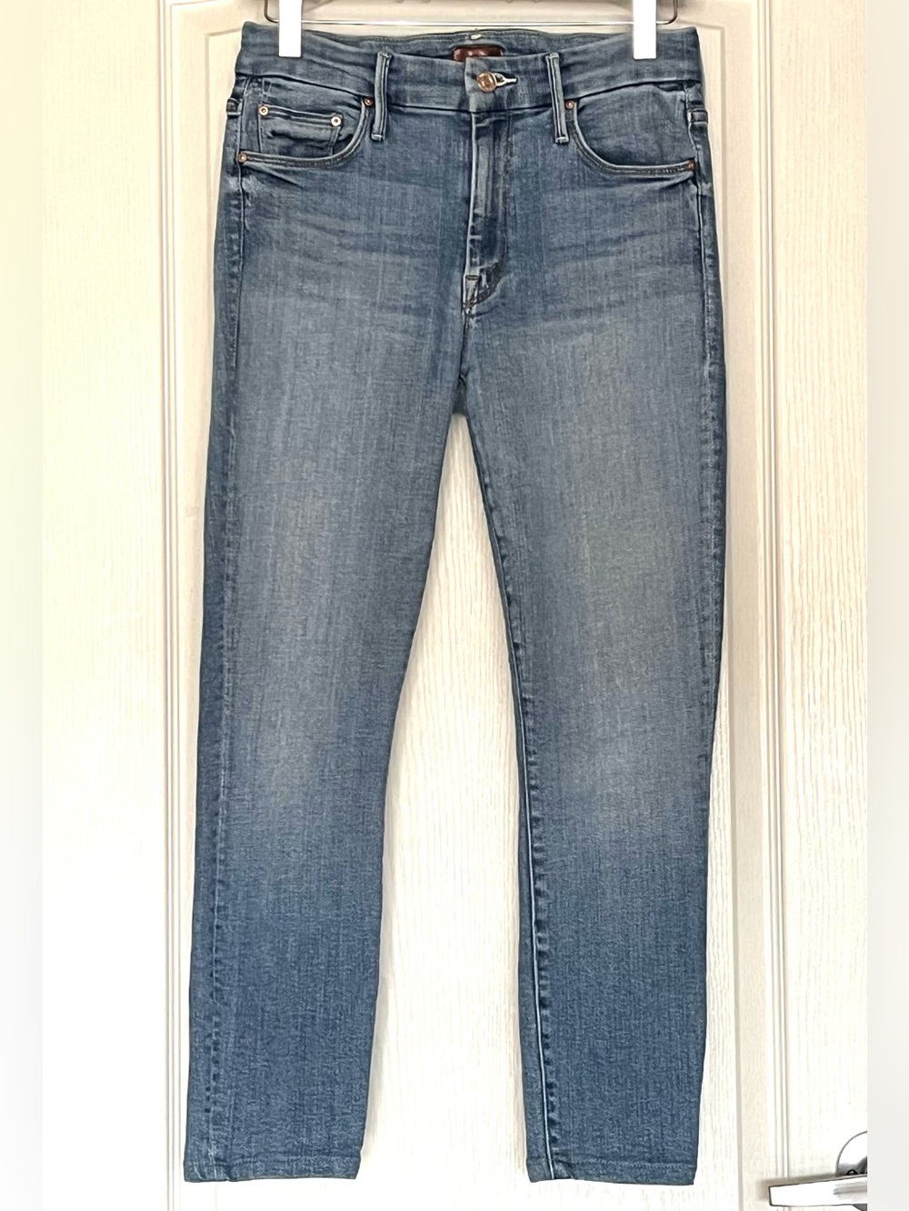 MOTHER Denim The Looker Crop Skinny Jeans Side Of Rice And Beans Size 25